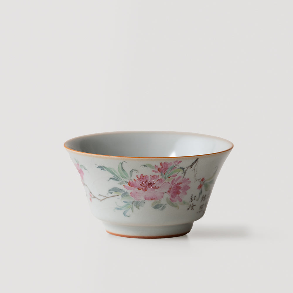 スカイブルー 瑠璃陶器 ティーカップ