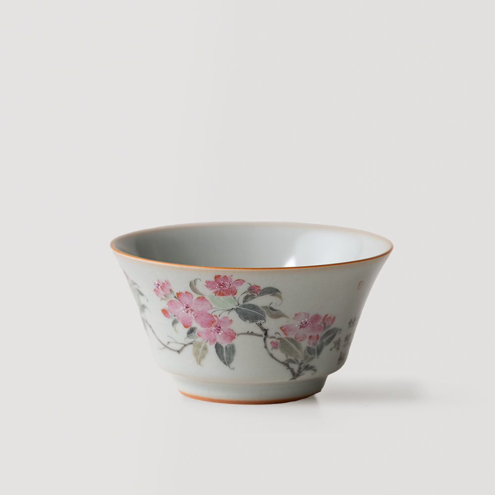 スカイブルー 瑠璃陶器 ティーカップ