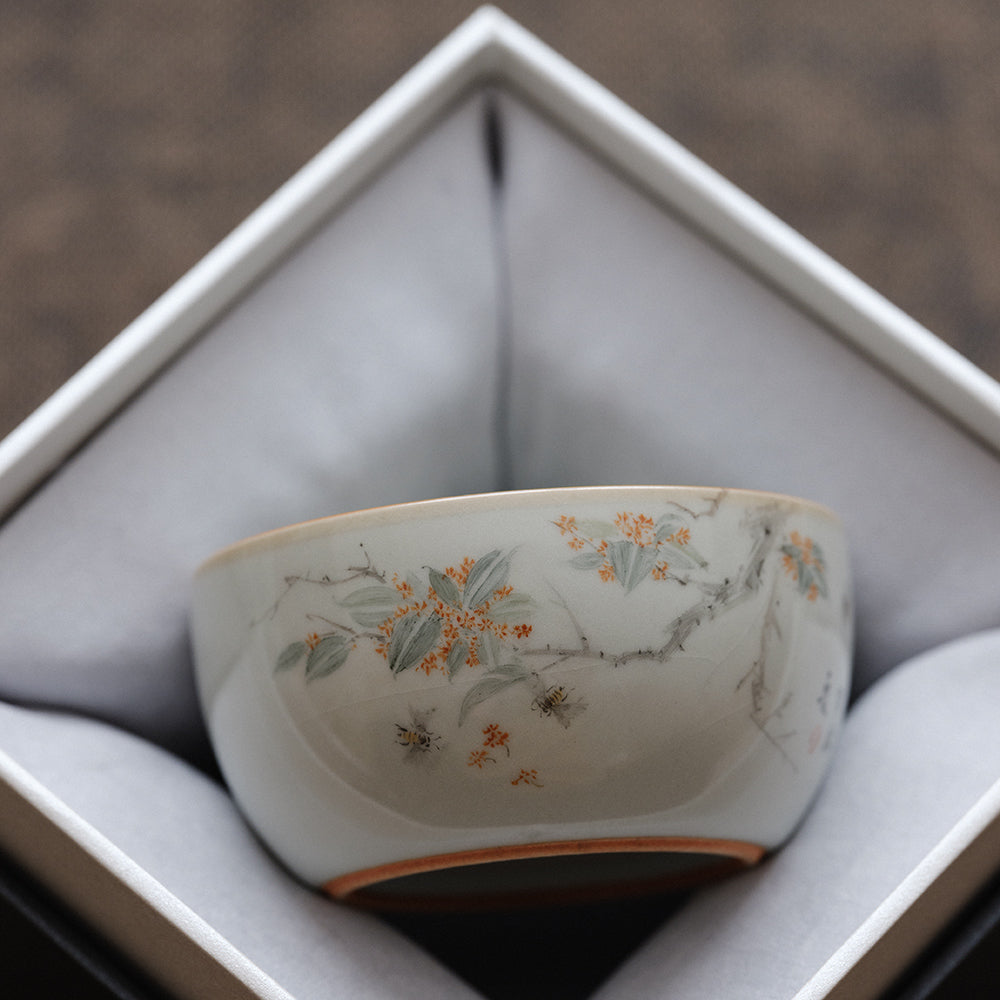 Tasse à thé en céramique bleu ciel Ru