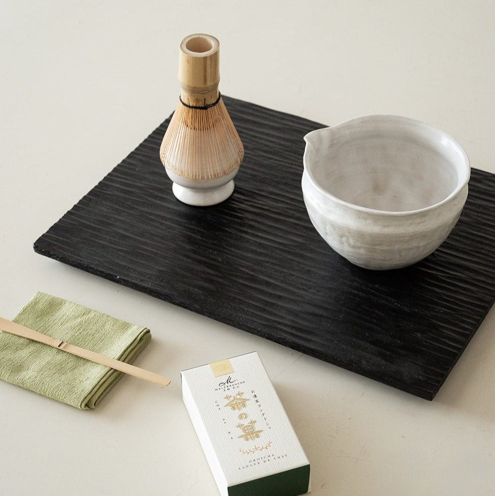 抹茶茶器セット(泡立て器、茶杓、茶碗付き)