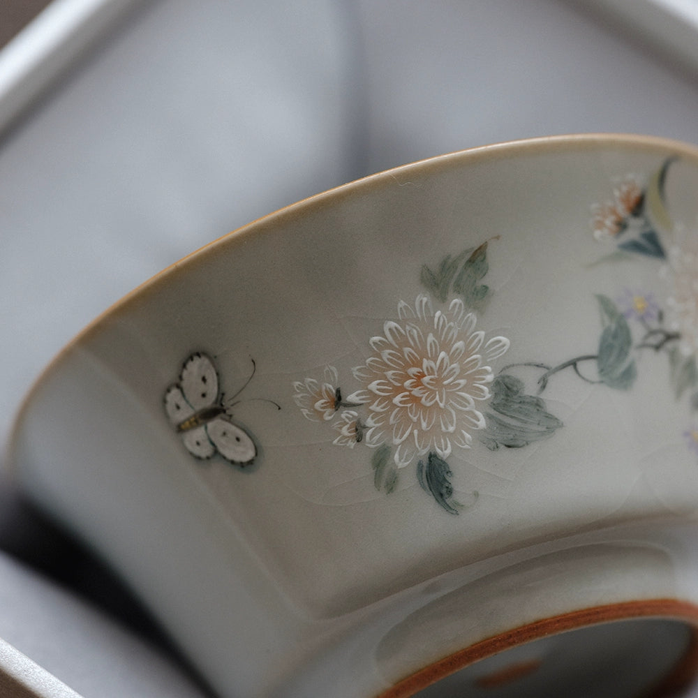 Tasse à thé en céramique bleu ciel Ru