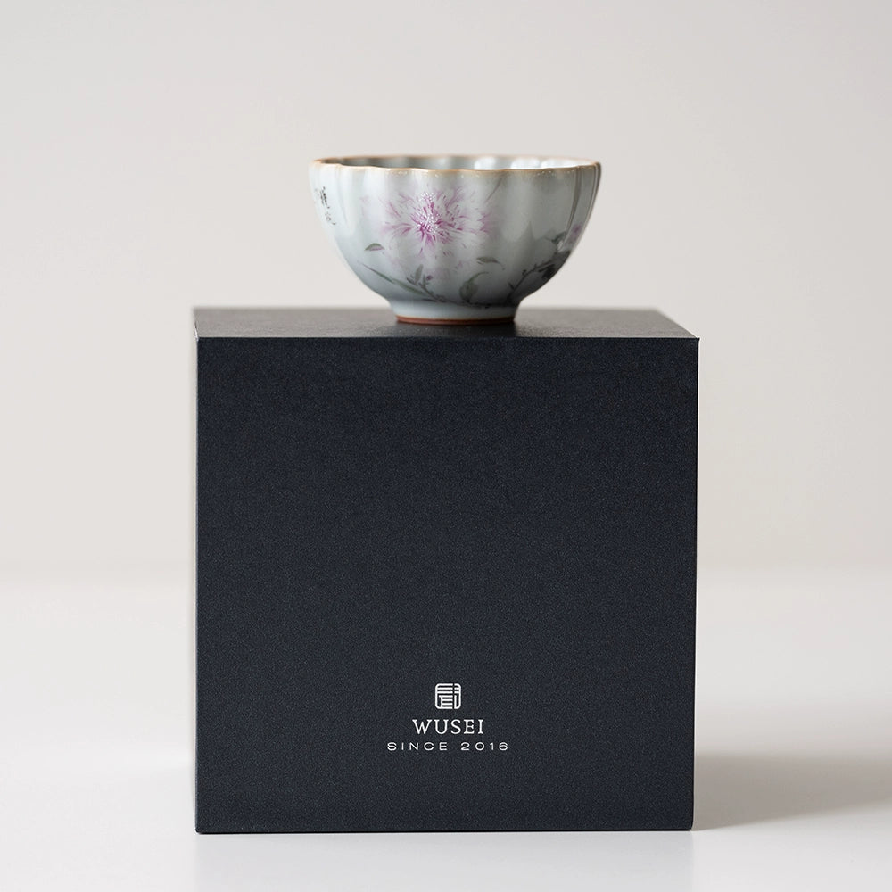 Tasse à thé en céramique bleu ciel Ru