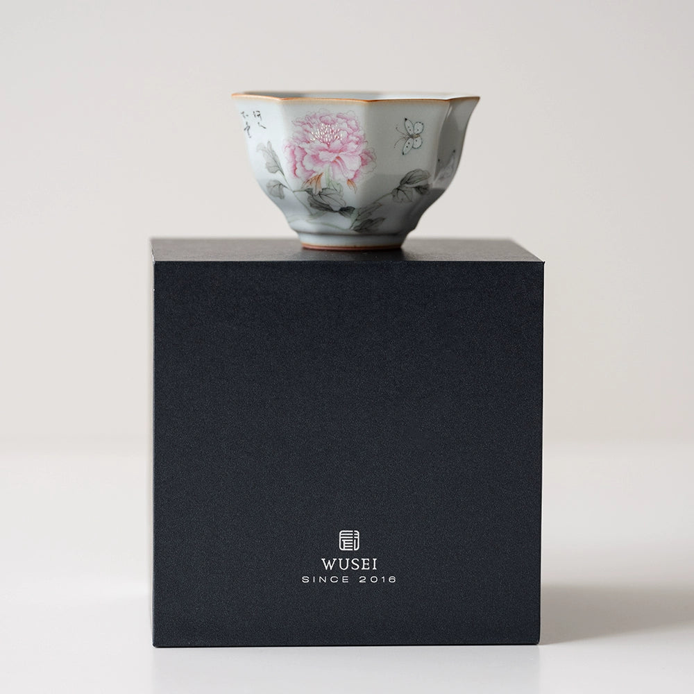 スカイブルー 瑠璃陶器 ティーカップ