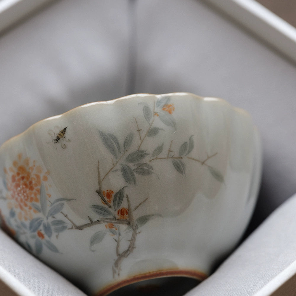 Tasse à thé en céramique bleu ciel Ru