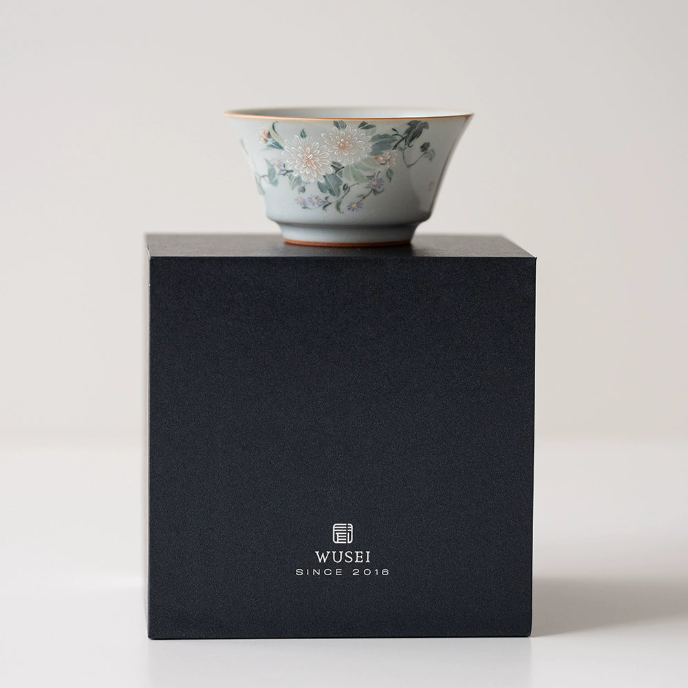 Tasse à thé en céramique bleu ciel Ru