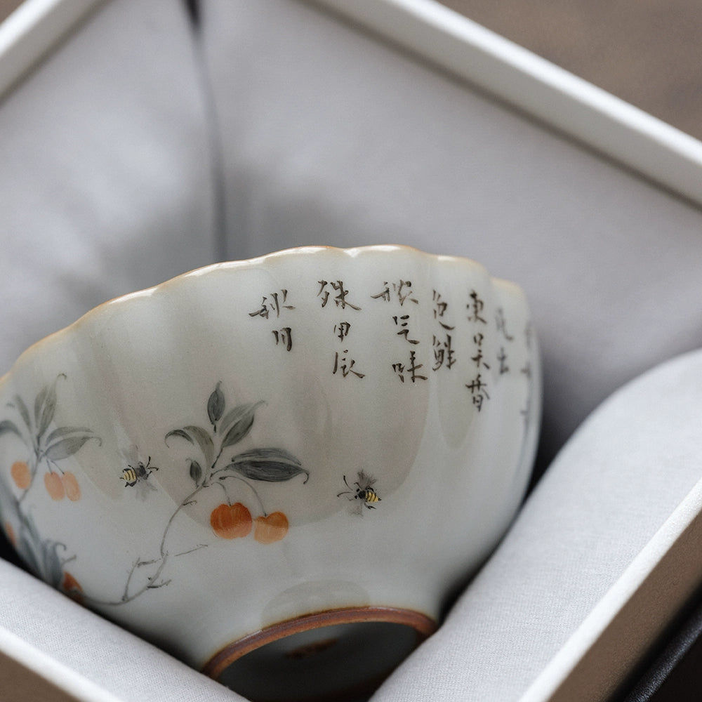 Tasse à thé en céramique bleu ciel Ru
