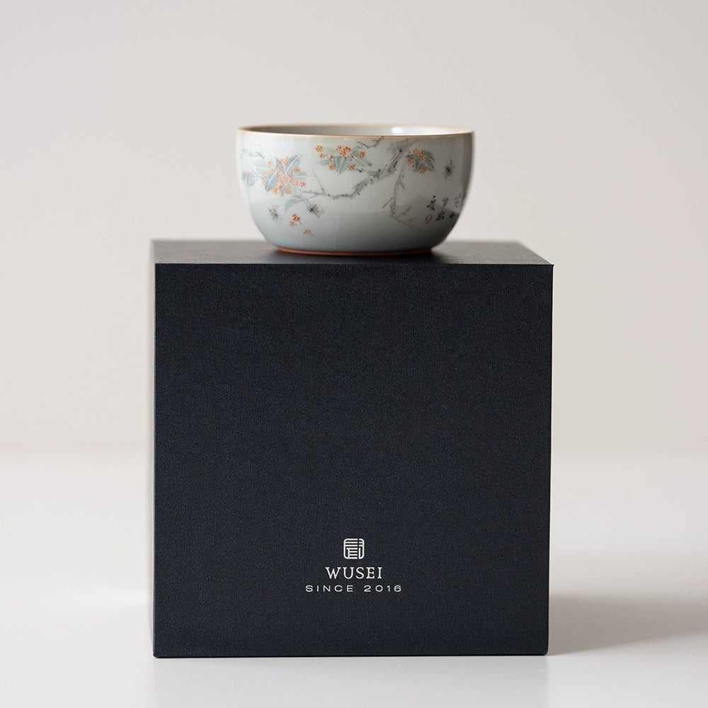 Tasse à thé en céramique bleu ciel Ru