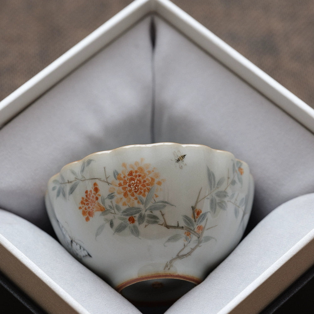 Tasse à thé en céramique bleu ciel Ru