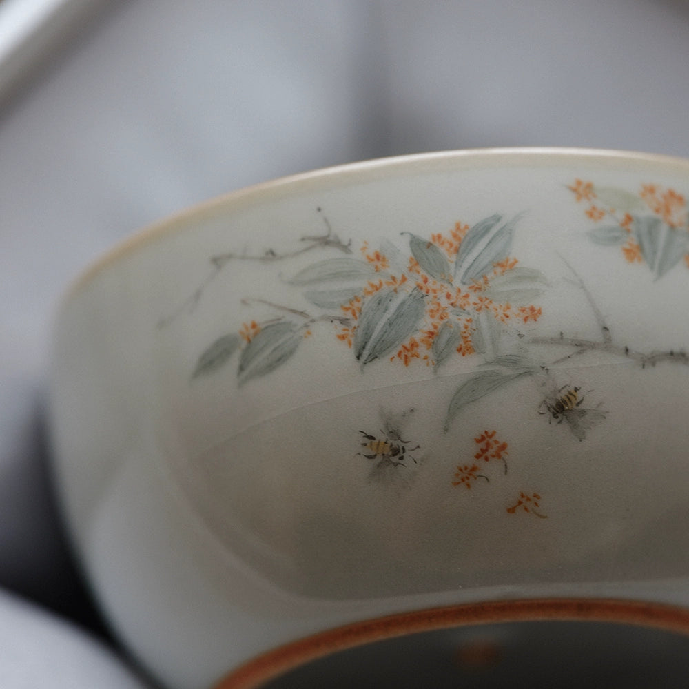 Tasse à thé en céramique bleu ciel Ru