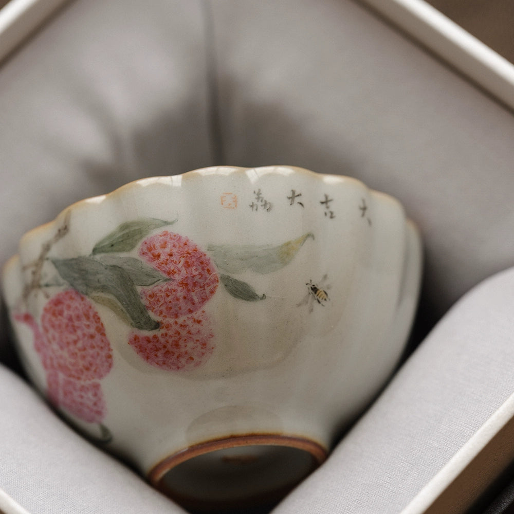 Tasse à thé en céramique bleu ciel Ru