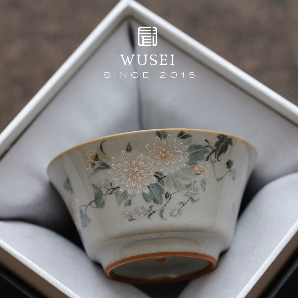 Tasse à thé en céramique bleu ciel Ru