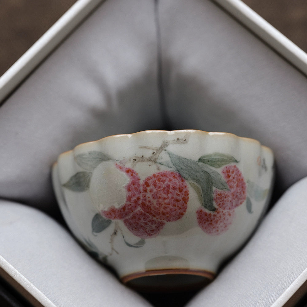 Tasse à thé en céramique bleu ciel Ru