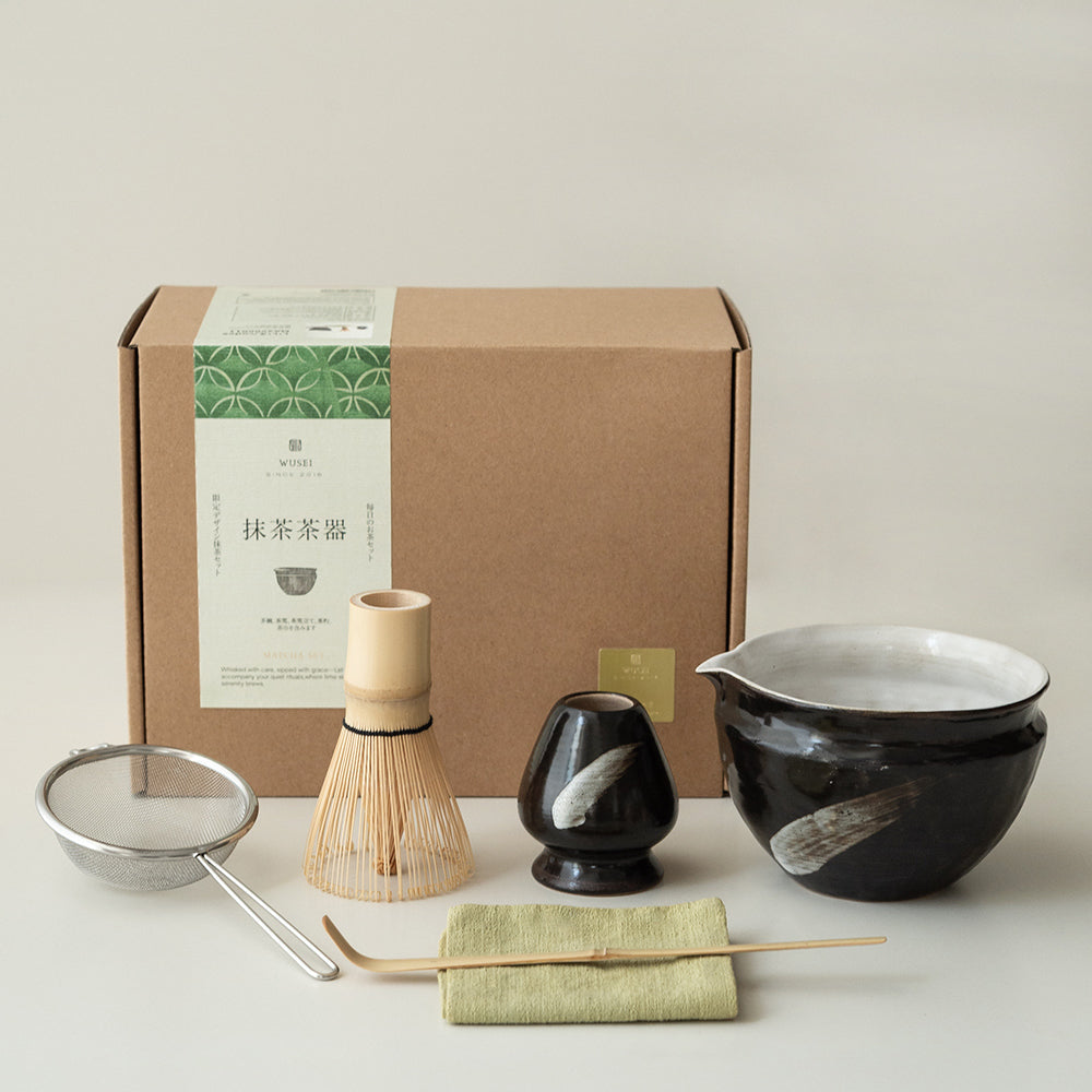 Ensemble de fouets à matcha WUSEI – Kit complet pour la cérémonie du thé japonaise