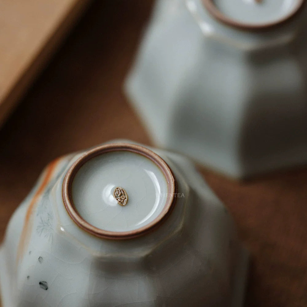 Tasse à thé en céramique bleu ciel Ru