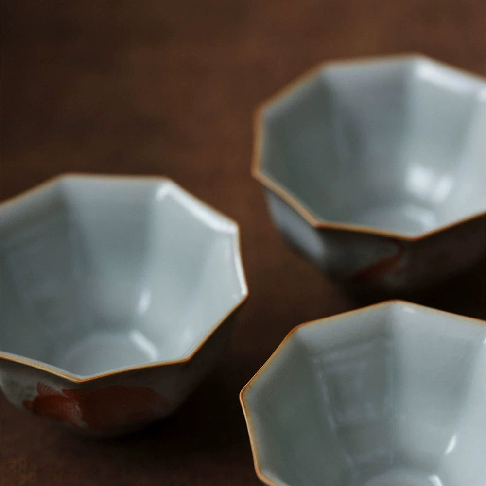 Tasse à thé en céramique bleu ciel Ru