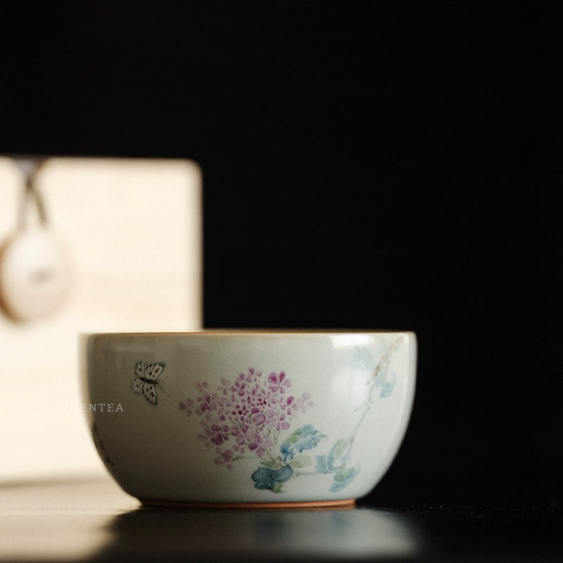 Tasse à thé en céramique bleu ciel Ru