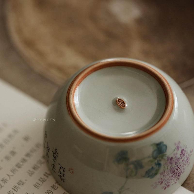 Tasse à thé en céramique bleu ciel Ru