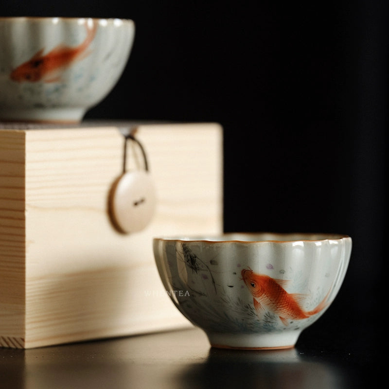 Tasse à thé en céramique bleu ciel Ru