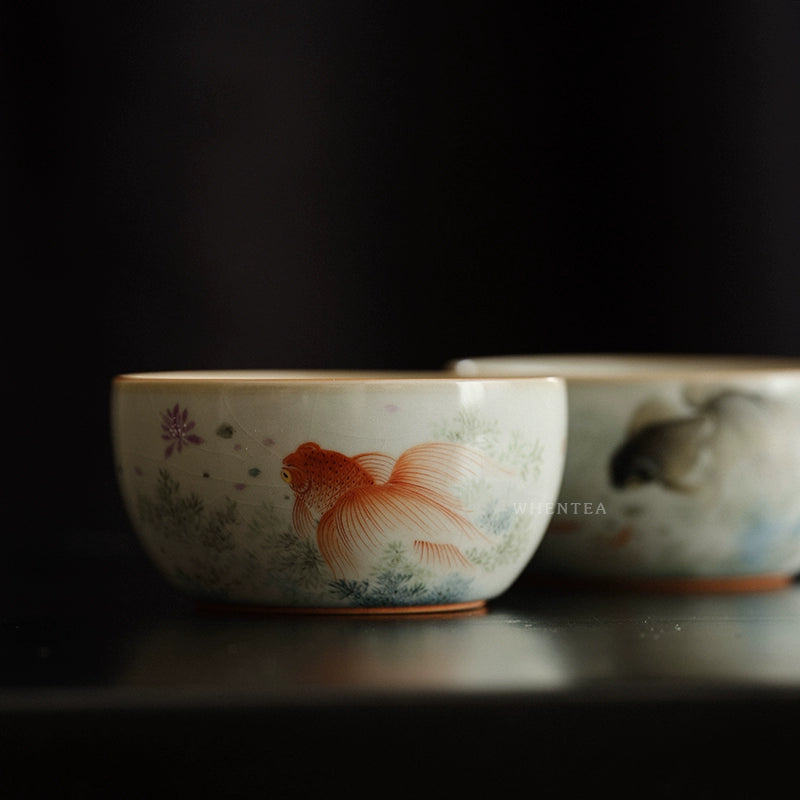 Tasse à thé en céramique bleu ciel Ru