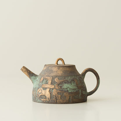Bronze-Glazed Teapot