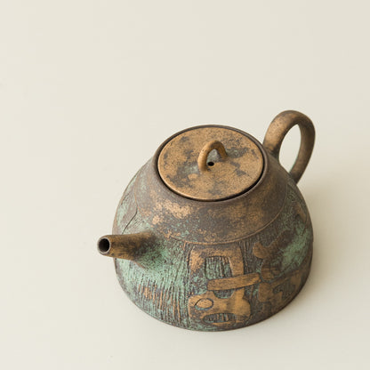 Bronze-Glazed Teapot