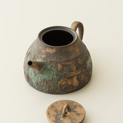 Bronze-Glazed Teapot