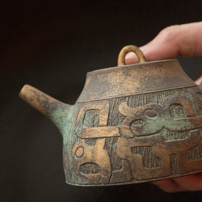 Bronze-Glazed Teapot