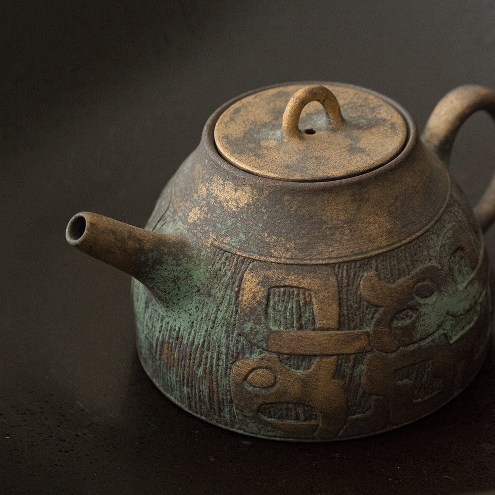 Bronze-Glazed Teapot