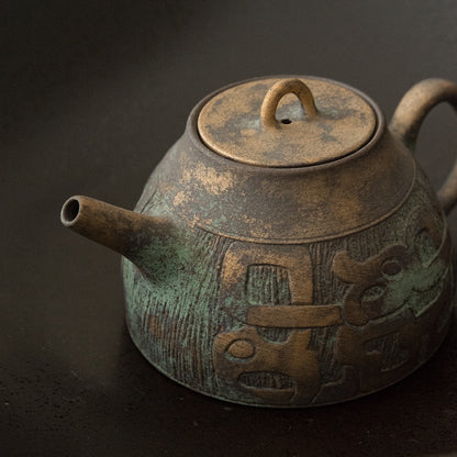 Bronze-Glazed Teapot