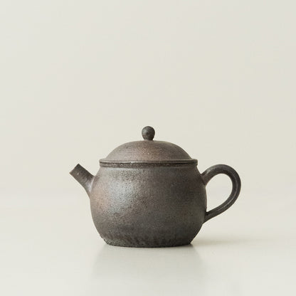 薪焼き深型丸型ティーポット
