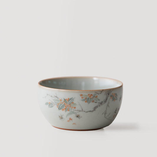 スカイブルー 瑠璃陶器 ティーカップ