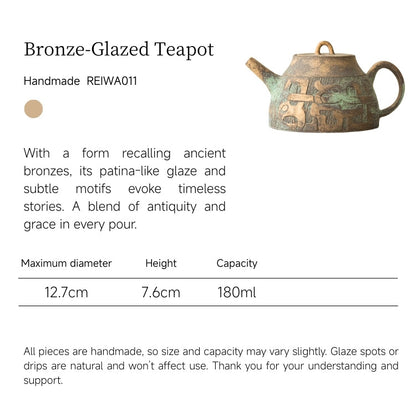 Bronze-Glazed Teapot