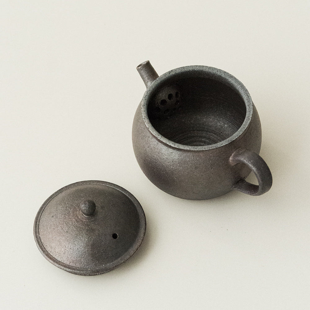 薪焼き深型丸型ティーポット