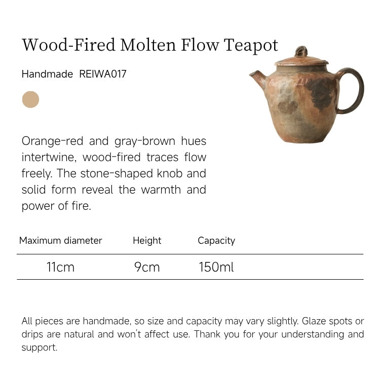 Wood-Fired Molten Flow Teapot