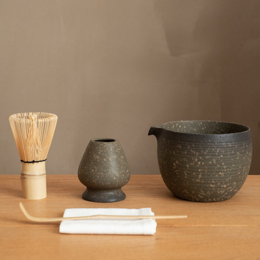 Temper Matcha Set（Sea Reef Stone Glaze）