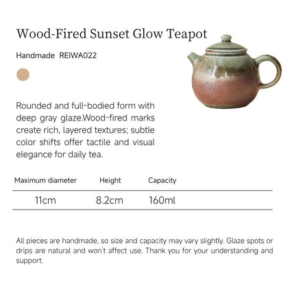 Wood-Fired Sunset Glow Teapot