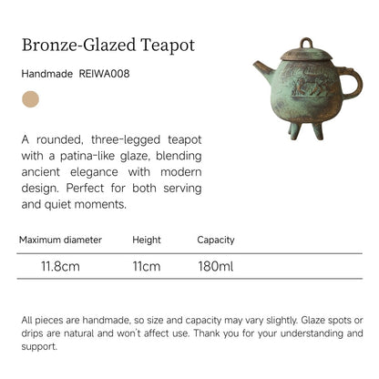 Bronze-Glazed Teapot