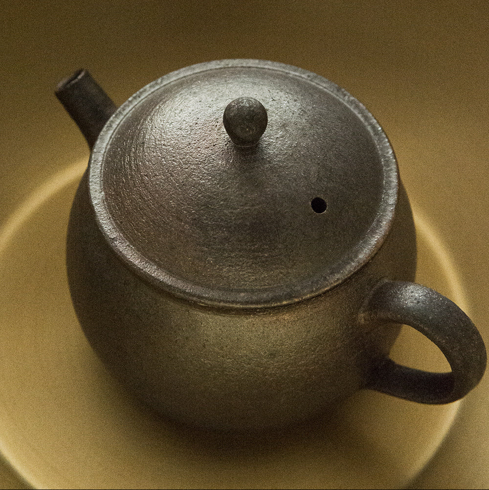 薪焼き深型丸型ティーポット