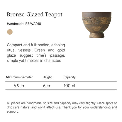 Bronze-Glazed Teapot