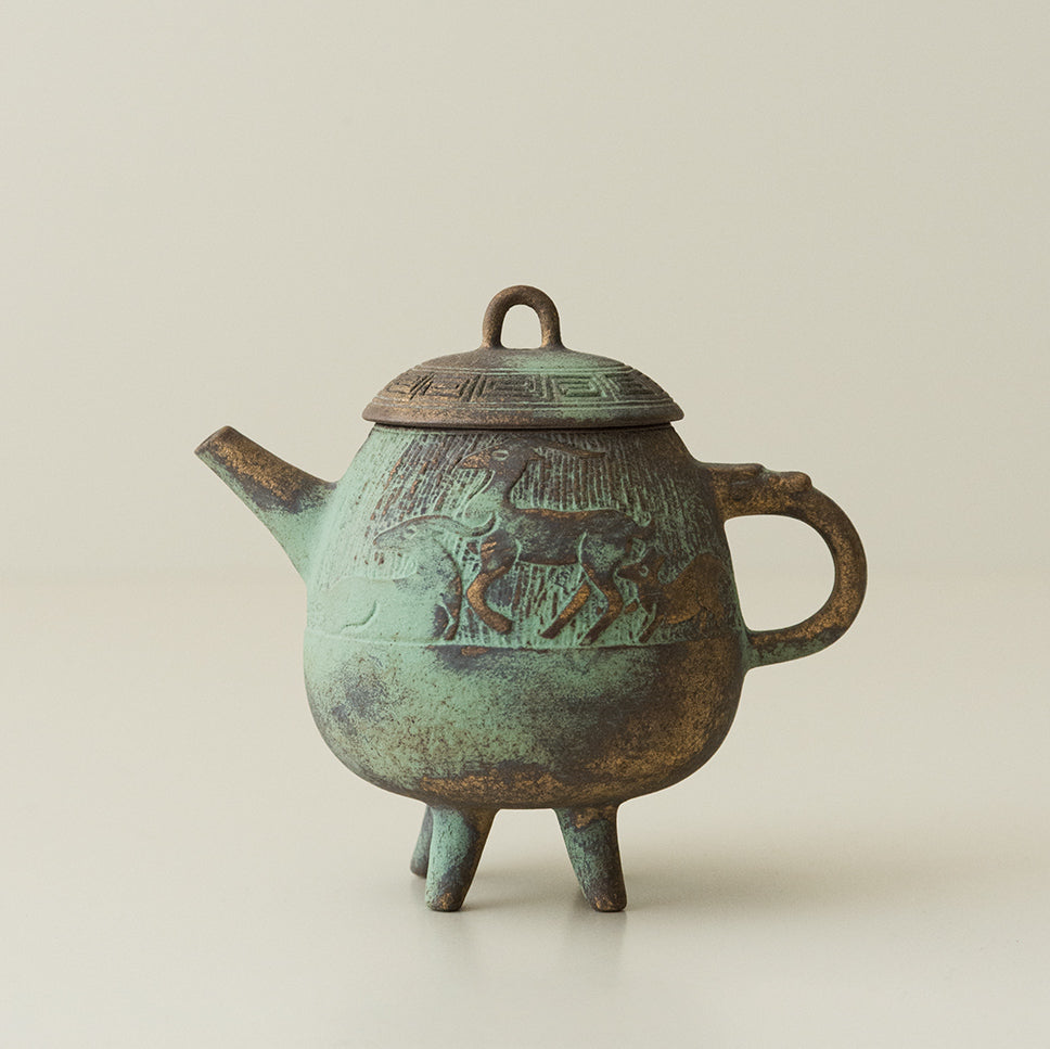 Bronze-Glazed Teapot