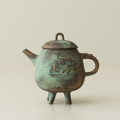 Bronze-Glazed Teapot
