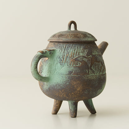 Bronze-Glazed Teapot