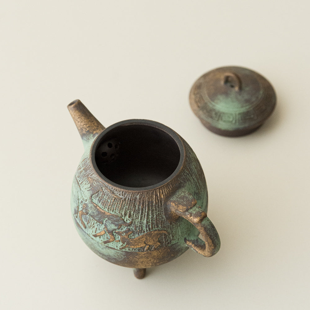 Bronze-Glazed Teapot
