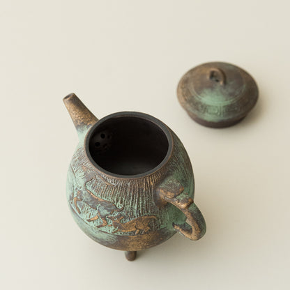Bronze-Glazed Teapot