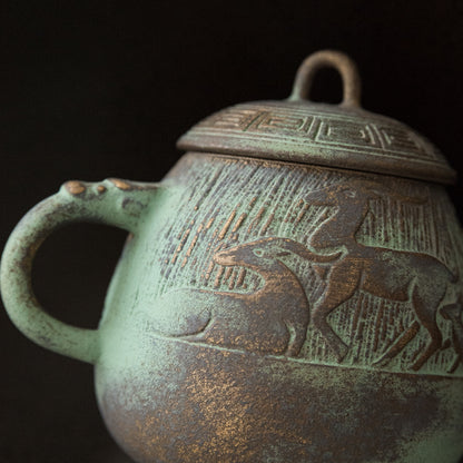 Bronze-Glazed Teapot