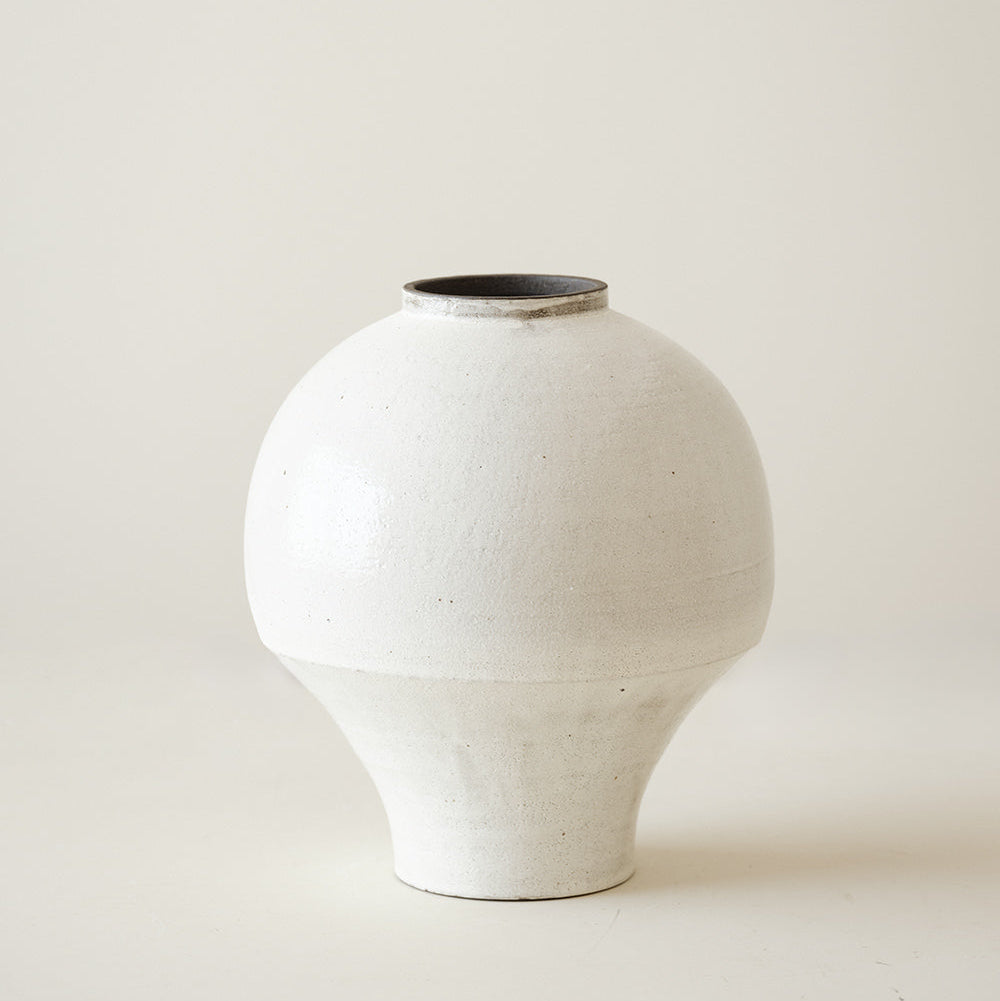 粉引わびさび花瓶