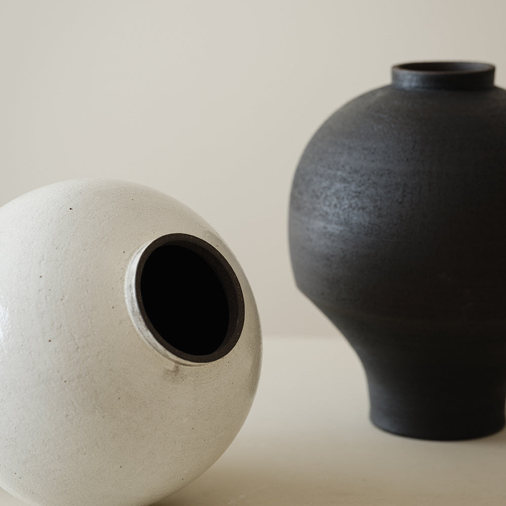 粉引わびさび花瓶