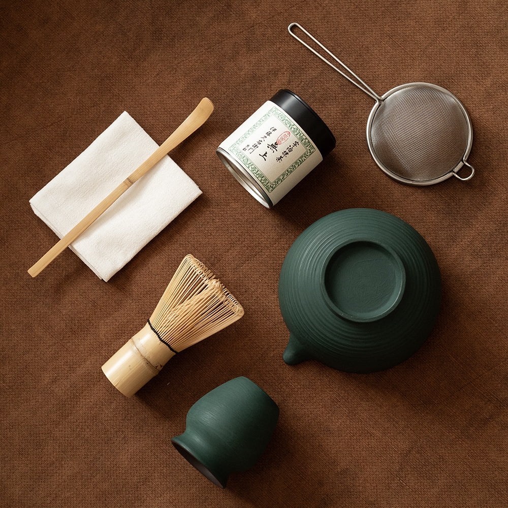Shimmer Matcha Whisk Set(Turquoise Green)