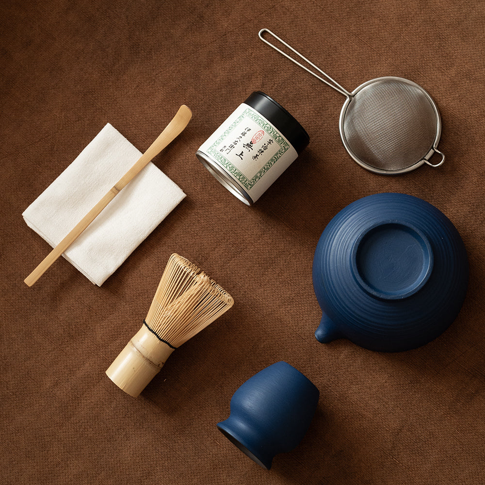Shimmer Matcha Whisk Set(Cobalt Blue)