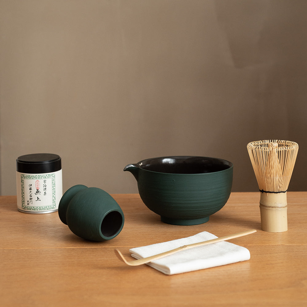 Shimmer Matcha Whisk Set(Turquoise Green)